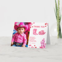 Little Cowgirl Birthday Party Thank you