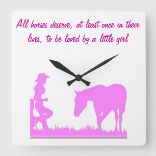 Little cowgirl clock