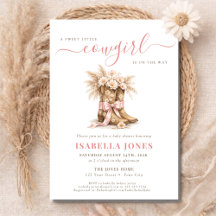 Little Cowgirl Coquette Western Girl Baby Shower