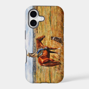Little Cowgirl on Cattle Horse