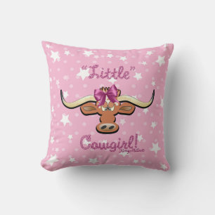 Little Cowgirl Throw Pillow