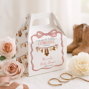 Little Cowgirl Western Clothes Baby Shower Favor Box