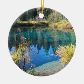 Little Crater Lake Ceramic Ornament