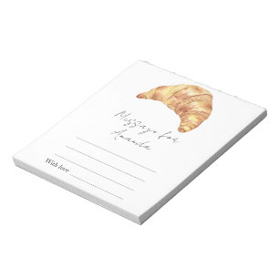 Little Croissant Birthday Time capsule message Notepad