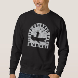 Little Crooked Lake Fishing Michigan Sweatshirt