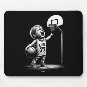 Little Cry Luka By Is Angry And Mad At The Sketll  Mouse Pad