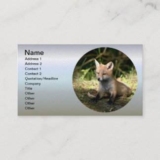 Little Cub Red Fox Business Card
