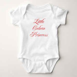 Little Cuban Princess Baby Bodysuit