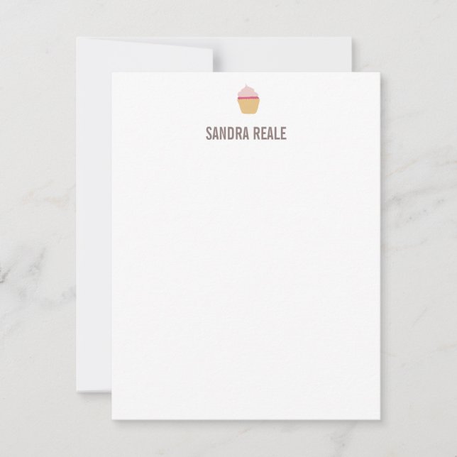 Little Cupcake Icon Papeterie personnelle Carte de (Devant)