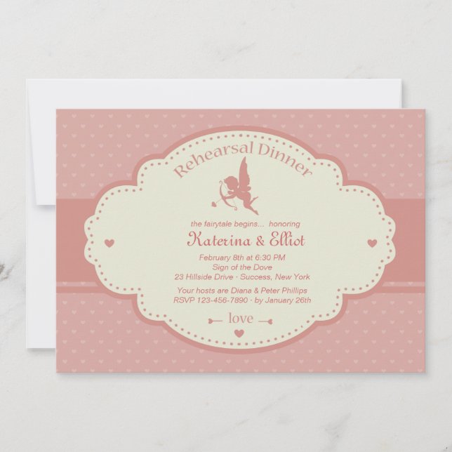 Little Cupid Rehearsal Dinner Invitation (Front)