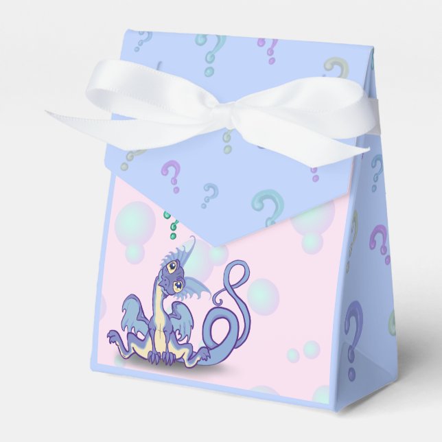 Little Curious Dragon Favor Box (Front Side)