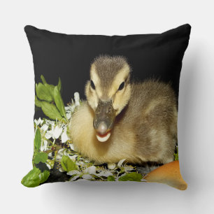 little cute duck throw pillow