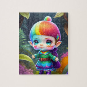 Little Cute Elf Girl Jigsaw Puzzle