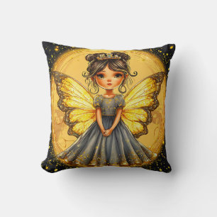 Little Cute Fairy Throw Pillow
