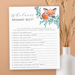 Little cute fox - Who knows mommy best game