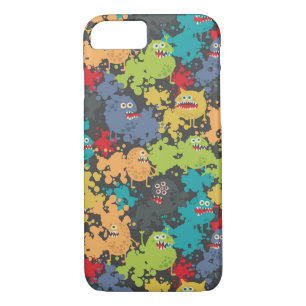 Little cute funny monsters Case-Mate iPhone case