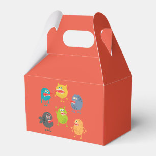 Little cute funny monsters favor box