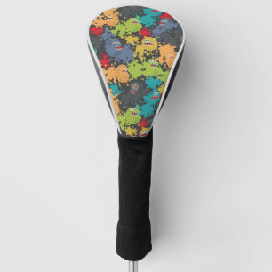 Little cute funny monsters golf head cover