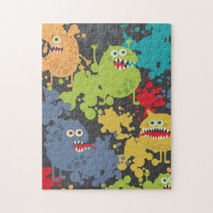 Little cute funny monsters jigsaw puzzle