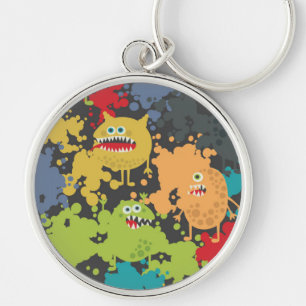 Little cute funny monsters keychain