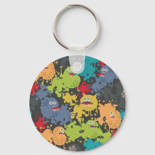 Little cute funny monsters keychain