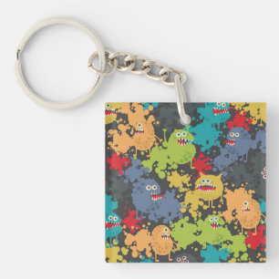 Little cute funny monsters keychain