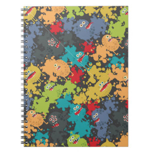 Little cute funny monsters notebook