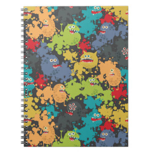 Little cute funny monsters notebook