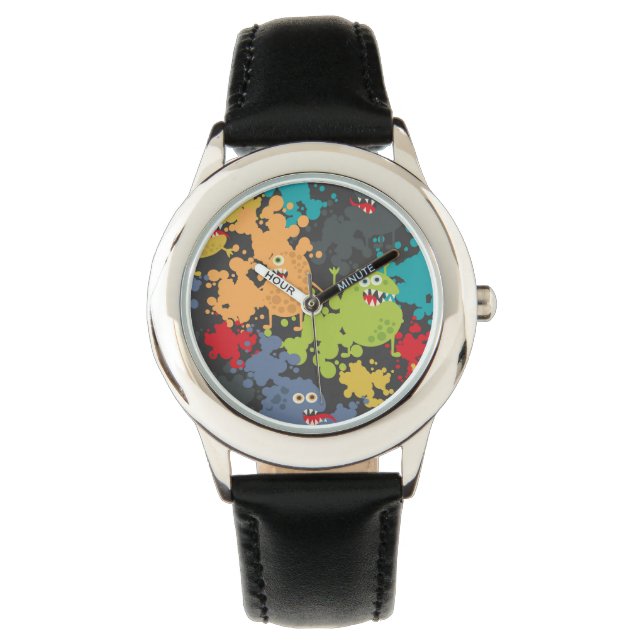 Little cute funny monsters watch (Front)