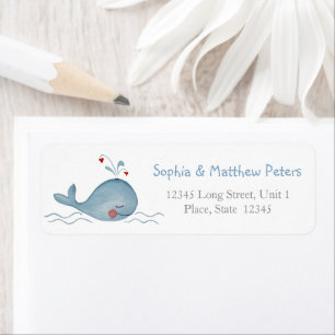Little Cute Whale   Return Address Labels