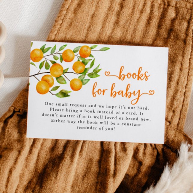 Little Cutie Baby Shower Book Request Enclosure Card (Creator Uploaded)