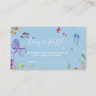 Little cutie baby shower diaper raffle ticket