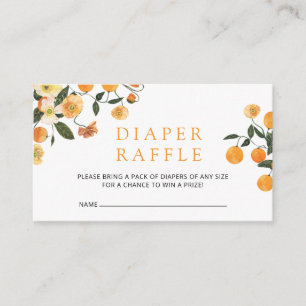 Little cutie baby shower diaper raffle tickets enc enclosure card