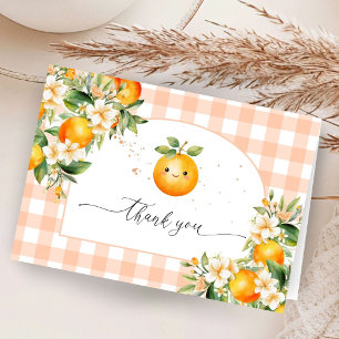 Little Cutie Baby Shower Folded Thank You Cards