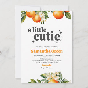 Little Cutie Baby Shower Invitation