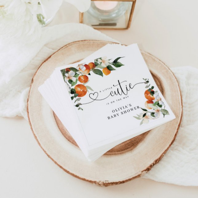 Little cutie baby shower napkin (Creator Uploaded)