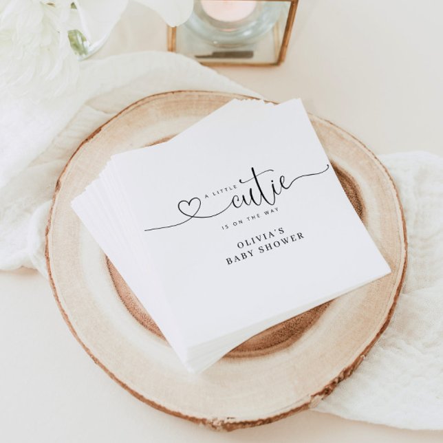 Little cutie baby shower napkins (Creator Uploaded)