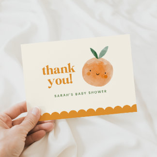 Little Cutie Baby Shower Thank You Card