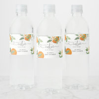 Little cutie baby shower water bottle label