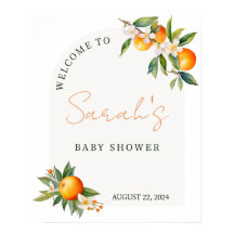 Little Cutie Baby Shower Welcome Sign