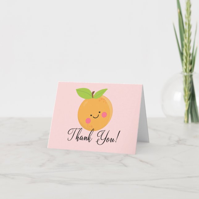 Little Cutie Baby Thank You Card (Front)