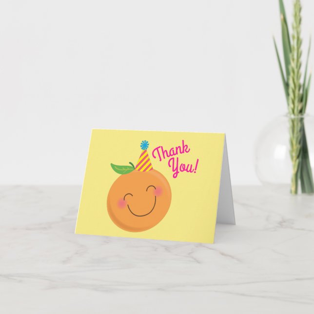 Little Cutie Birthday Party Card (Front)