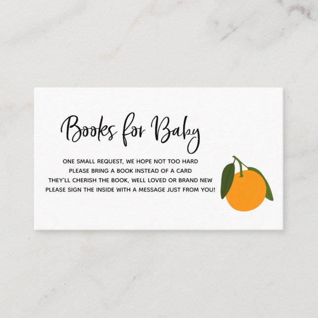 Little Cutie Books for Baby insert card (Front)