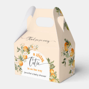 Little cutie citrus baby shower favor box