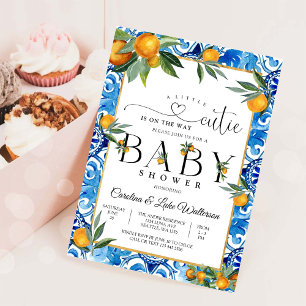 Little Cutie Citrus Baby Shower Invitation