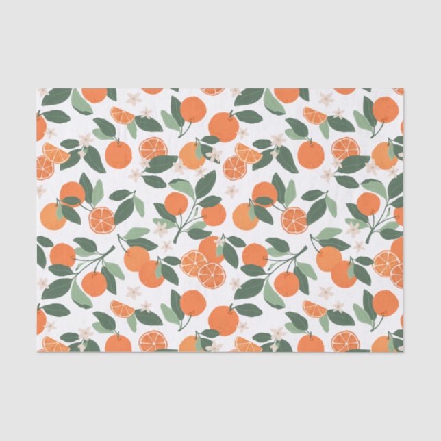 Little Cutie Citrus Baby Shower Tissue Paper – Wat (Front)