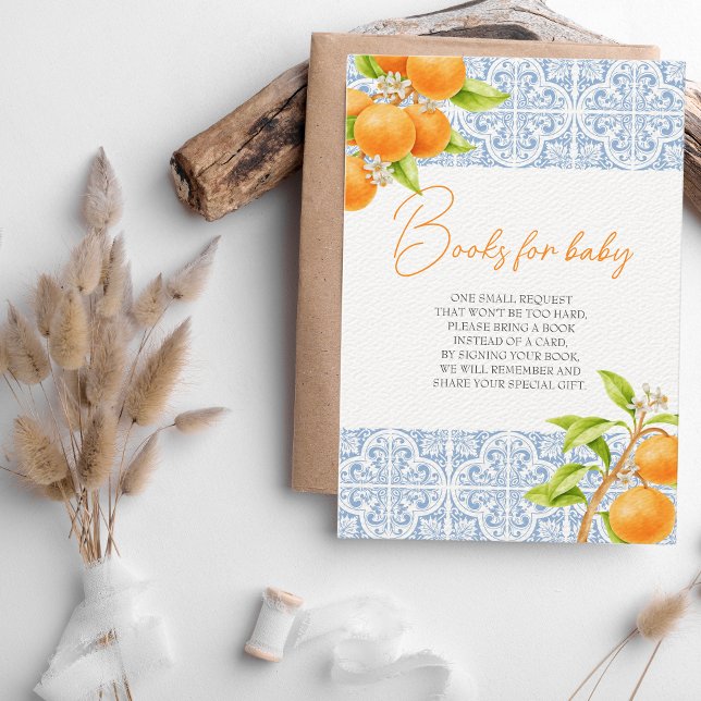 Little Cutie Clementine Books for Baby Shower Enclosure Card (Books for baby Little Cutie Baby Shower)