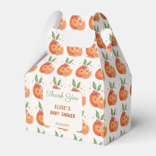  Little Cutie Clementine Citrus Orange Theme Favor Box