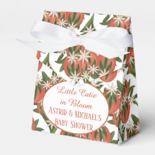 Little Cutie Clementine Neutral Baby Shower Favor Box
