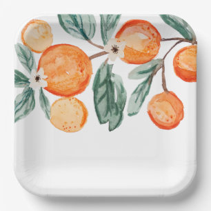 Little Cutie Clementine Party Paper Plates